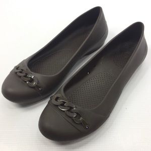 Crocs Gianna Chain Link Ballet Flat Shoe